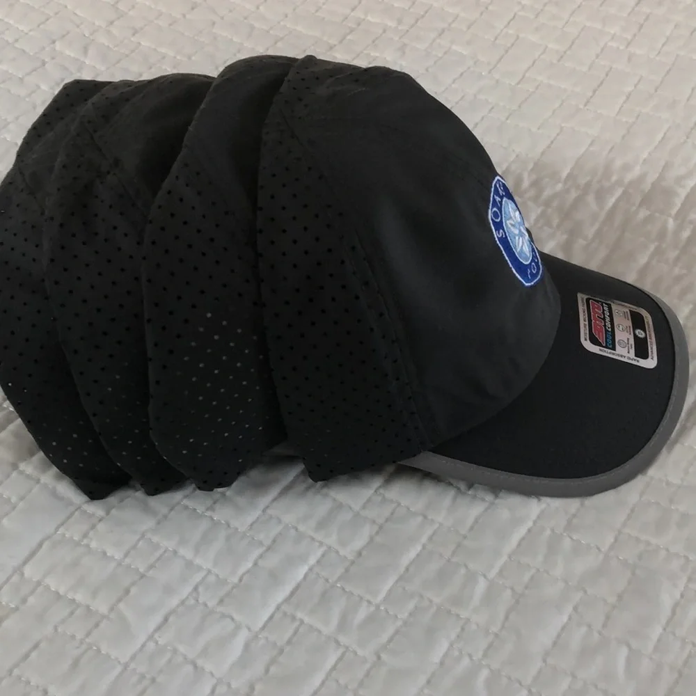 BNWOT Set of 4 Gray OTTO baseball-style caps for poolside, work, golf, etc! - Picture 4 of 9